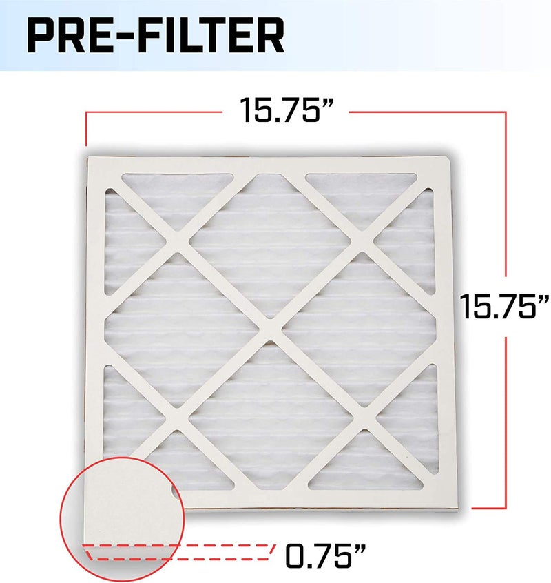 Mounto 10-Pack Pre-Filter Replacements for HEPA 500 Air Scrubber, Enhanced Dust Capture, Easy Installation, Extends HEPA Filter Life - Image 3